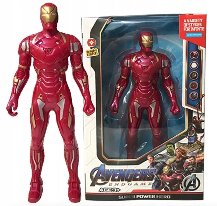 IRON MAN KOLEKCJONERSKA FIGURKA SUPERBOHATEROWIE MARVEL PREZENT