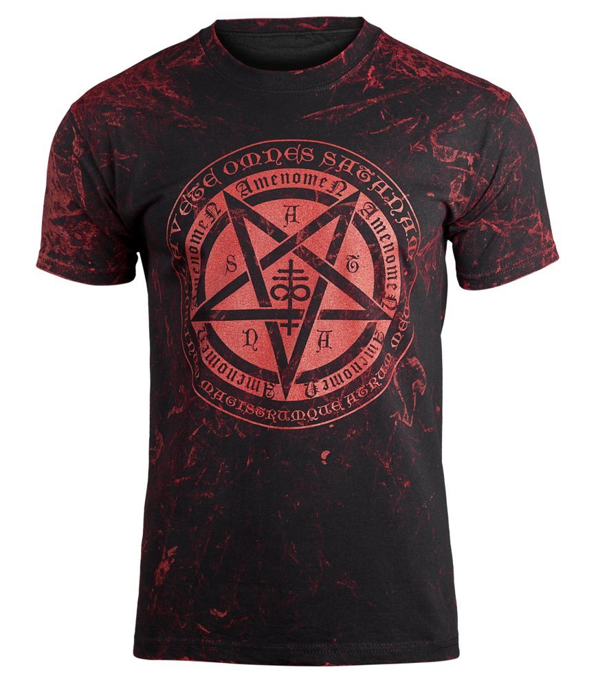 koszulka AMENOMEN - PENTAGRAMUS (OMEN046KM ALLPRINT RED)-L