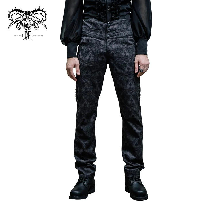 spodnie żakardowe męskie DEVIL FASHION - DANSE MACABRE-XL