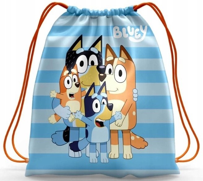 WOREK BLUEY DO SZKOŁY NA BUTY GRUBY ORYGINALNY 43x34cm