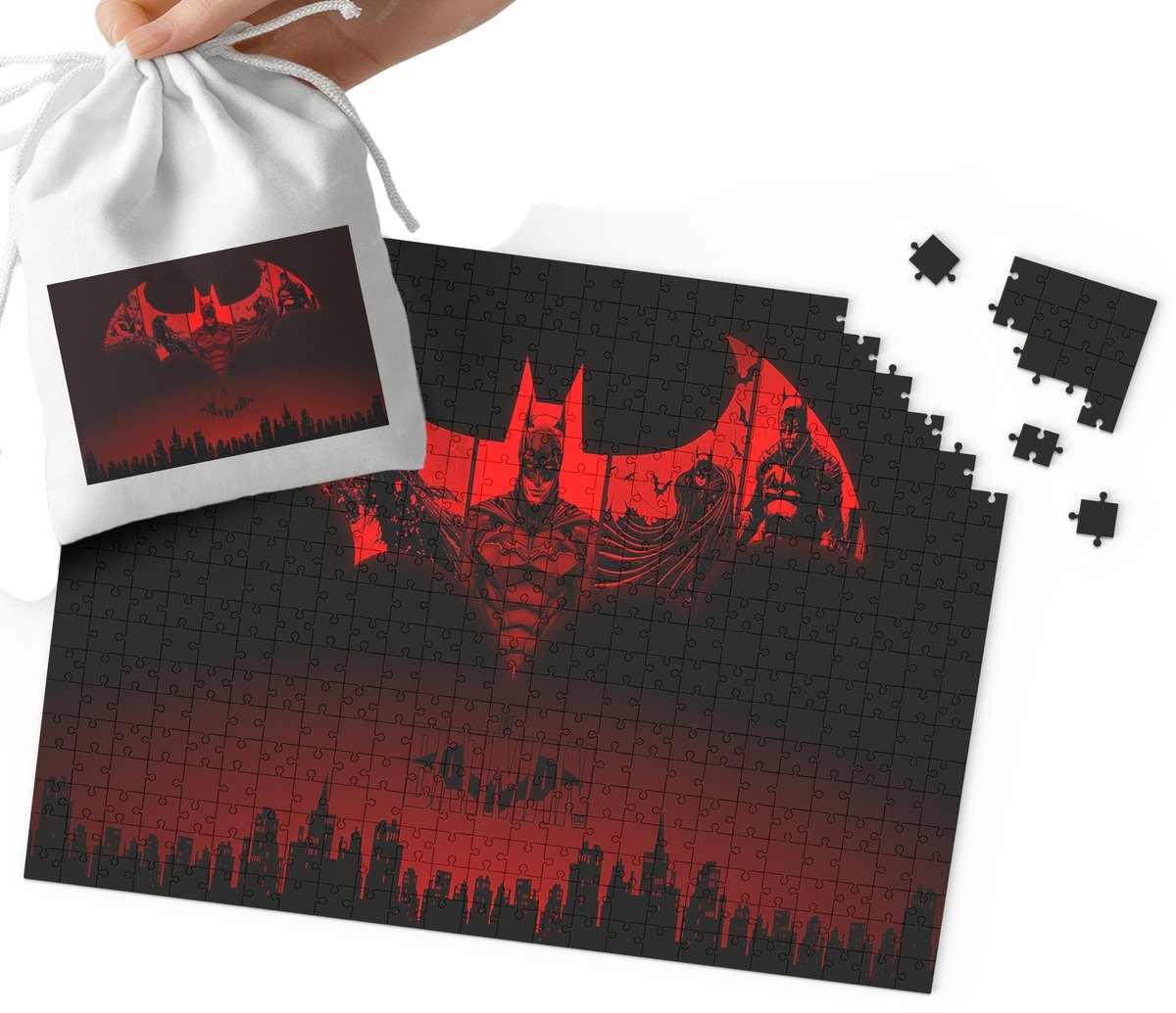 Puzzle - Batman Joker Wzory Z Filmów I Gier 252El + Woreczek