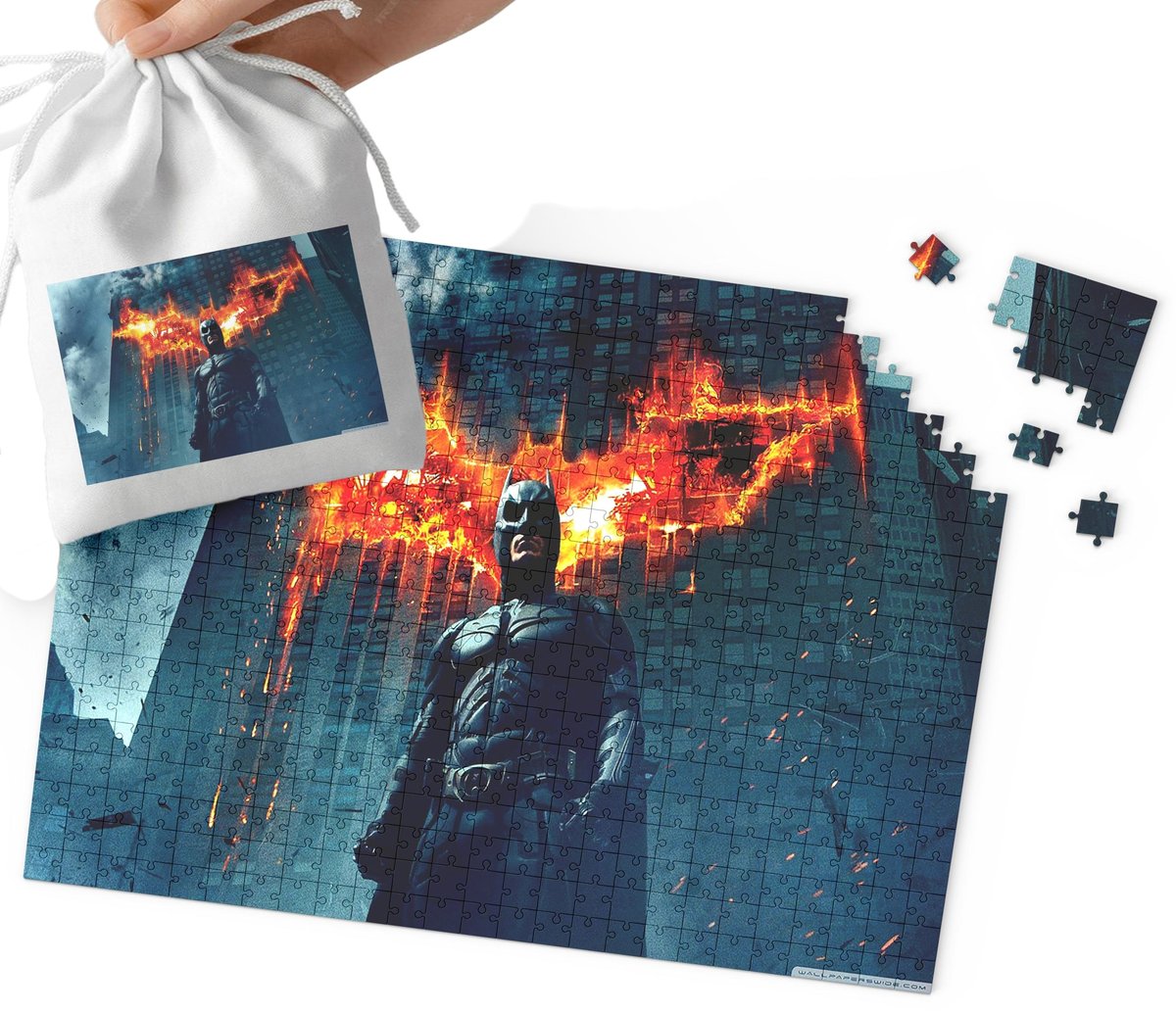 Puzzle - Batman Joker Wzory Z Filmów I Gier 252El + Woreczek