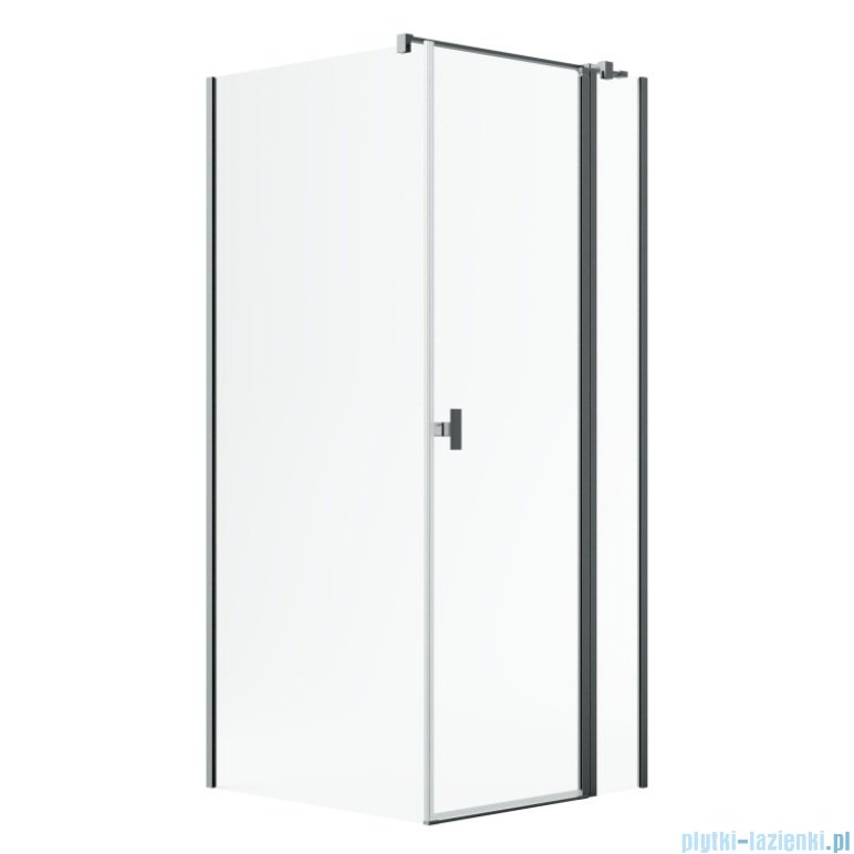 Radaway Nes Kdj II Brushed GunMetal kabina 80x90cm prawa szczotkowany grafit 10032080-92-01R/10039090-01-01