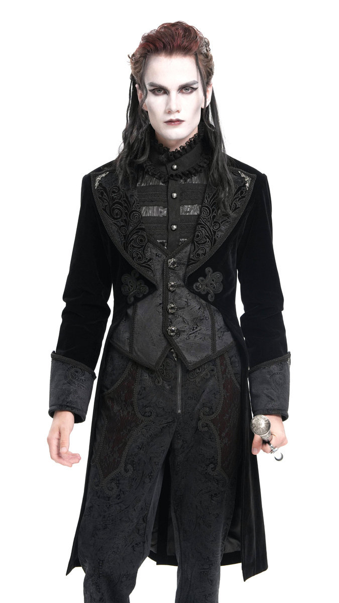 płaszcz męski DEVIL FASHION - EMBROIDERED -S