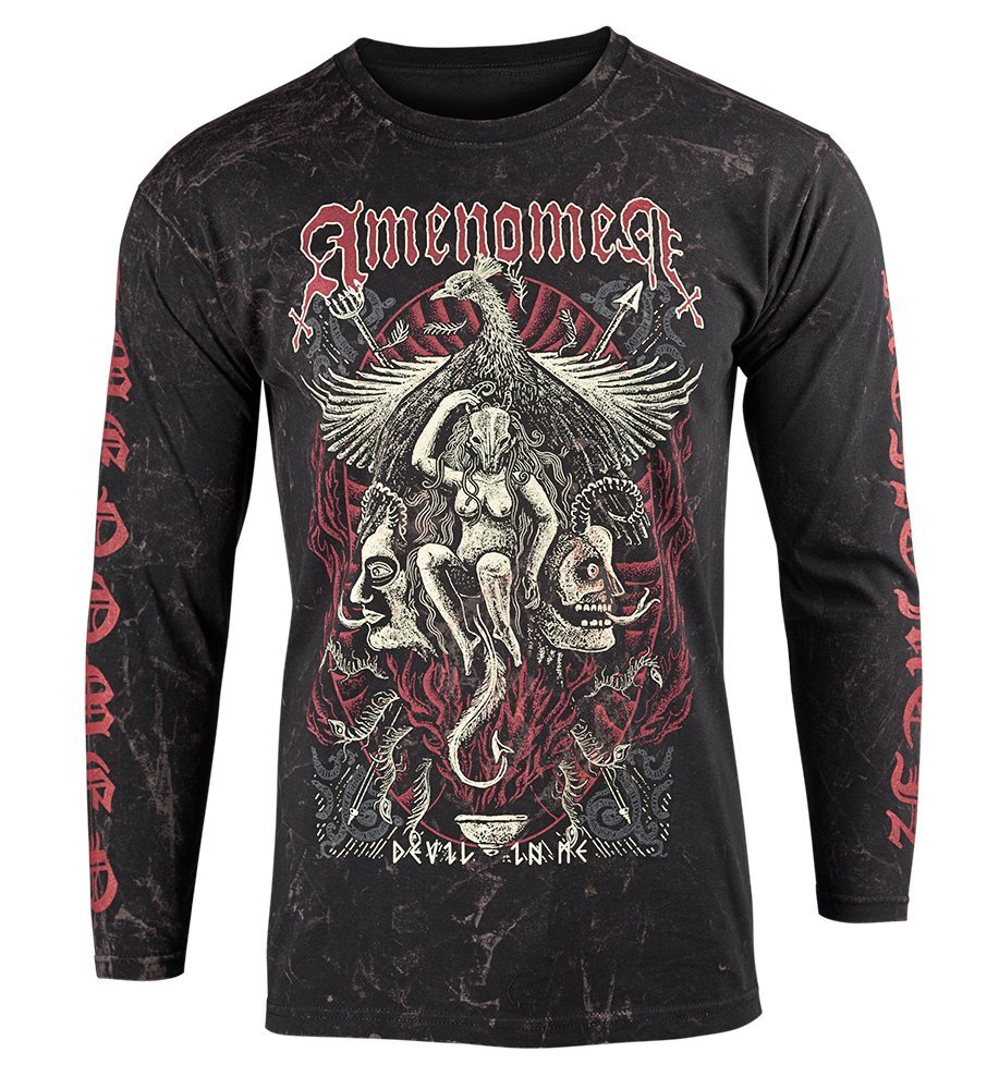 longsleeve AMENOMEN - DEVIL IN ME (OMEN150LO ALLPRINT BROWN)-S
