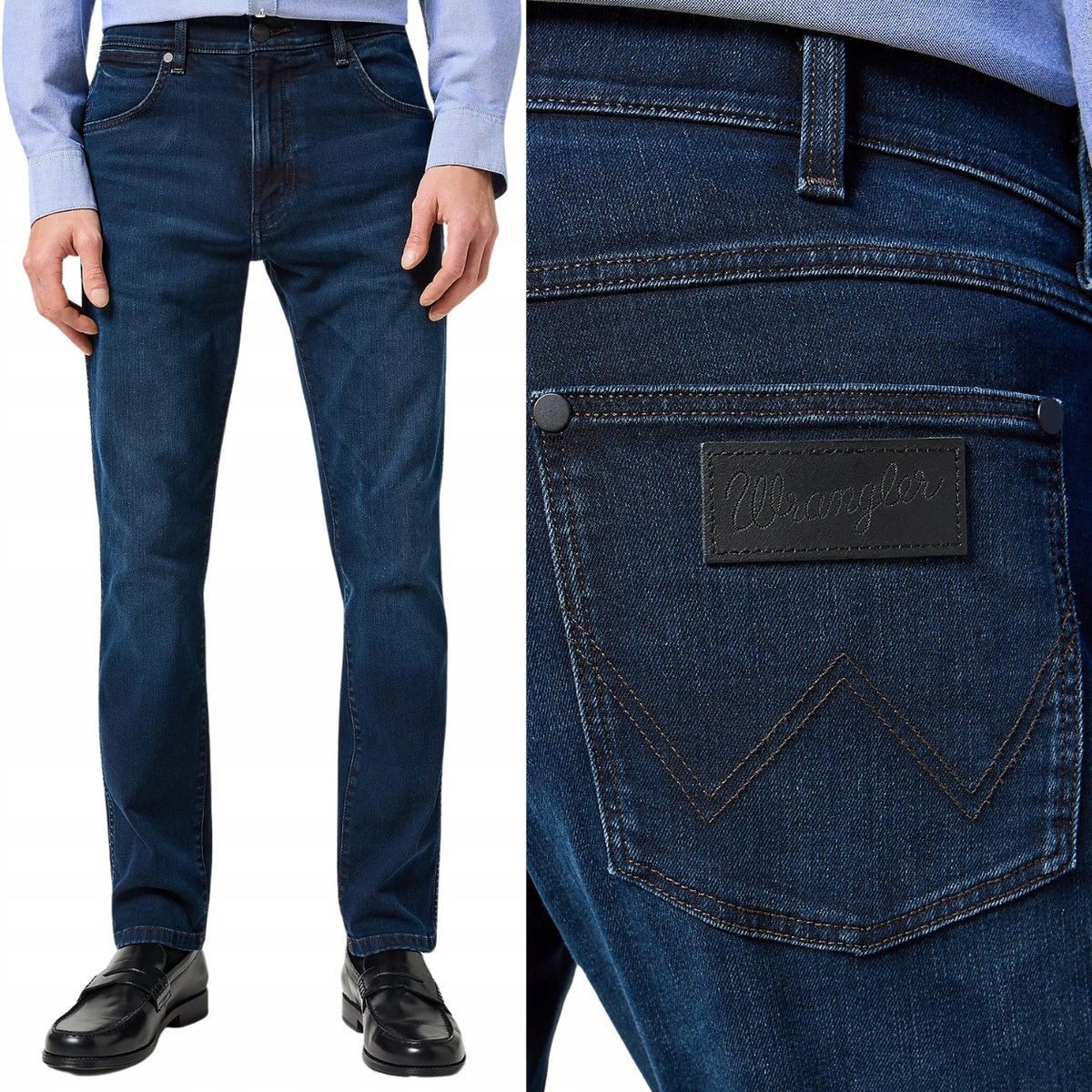 Wrangler LARSTON Rodeo FREE TO STRETCH WYGODNE SPODNIE JEANSOWE W30 L34