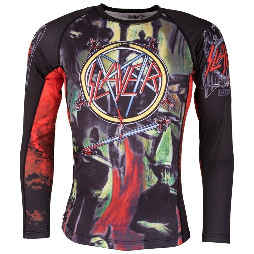 longsleeve SLAYER - TATAMI REIGN IN BLOOD RASH GUARD, techniczny-XS