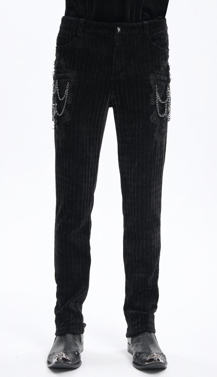spodnie męskie DEVIL FASHION - BLACK GOTHIC VINTAGE-XS
