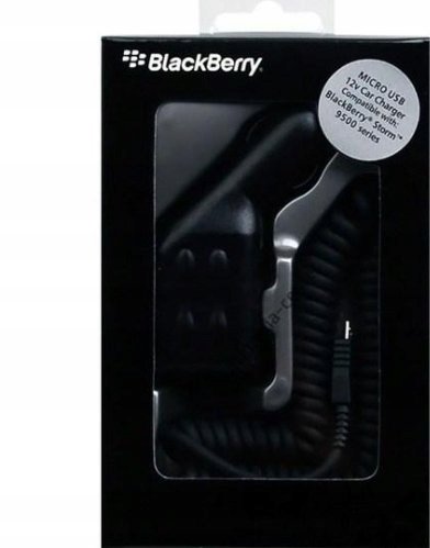 BLACKBERRY ŁADOWARKA SAMOCHODOWA MICRO USB SPIRALA