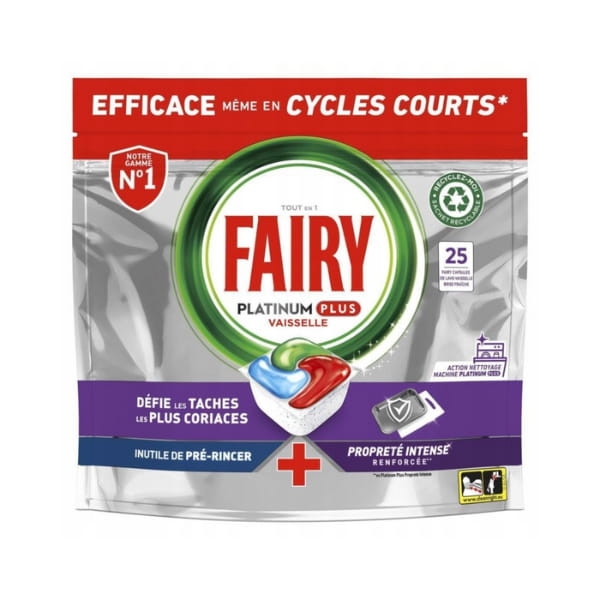 Fairy Platinum Plus, kapsułki do zmywarki, 25 szt.