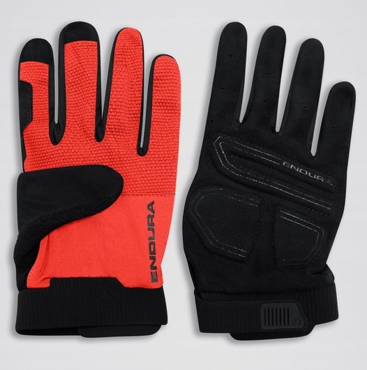 Rękawiczki Endura Loop Full Finger Red - XL