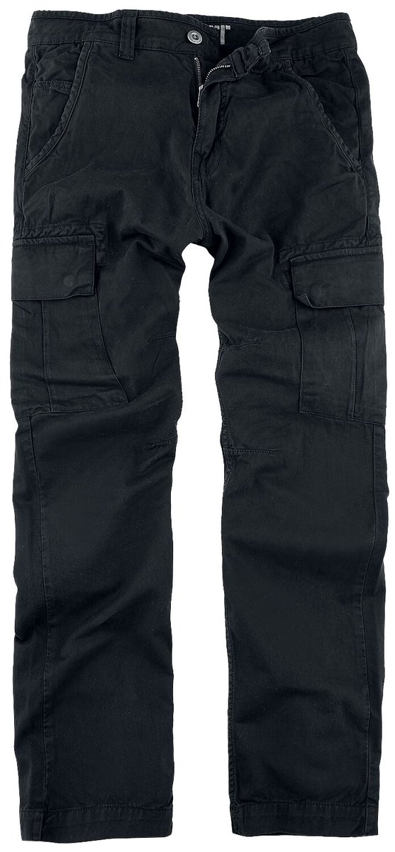 spodnie bojówki ALPHA INDUSTRIES - AGENT PANT BLACK Slim Fit-34