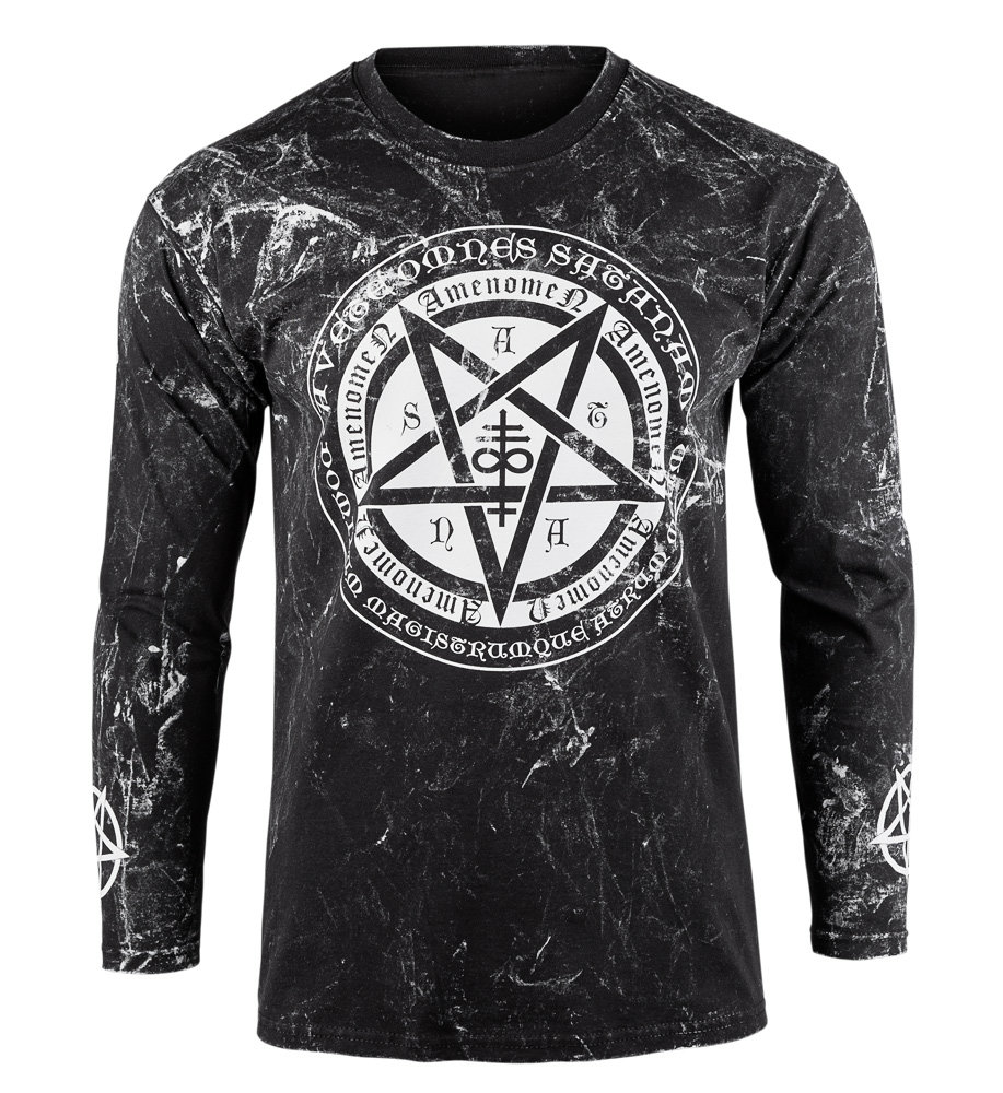 longsleeve AMENOMEN - PENTAGRAMUS (OMEN046LO ALLPRINT WHITE)-S