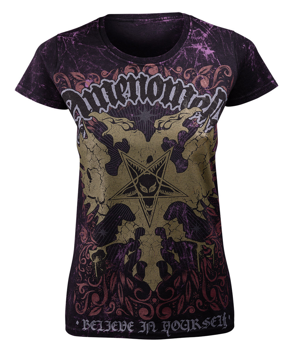 bluzka damska AMENOMEN - EAGLE SATAN (OMEN161DA ALLPRINT PURPLE)-M