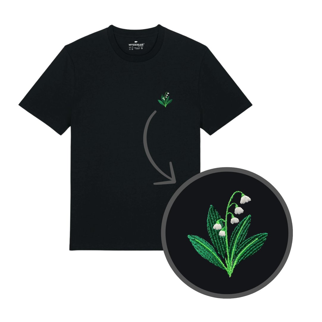 Haftowana koszulka - KONWALIE - czarny 3XL