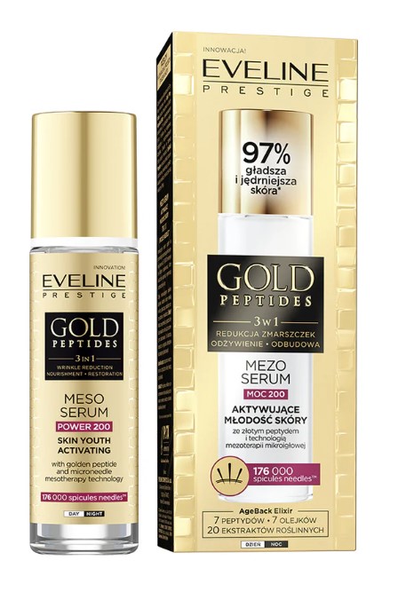 Eveline Gold Peptides Mezo Serum Aktywujące Młodość Skóry 30ml