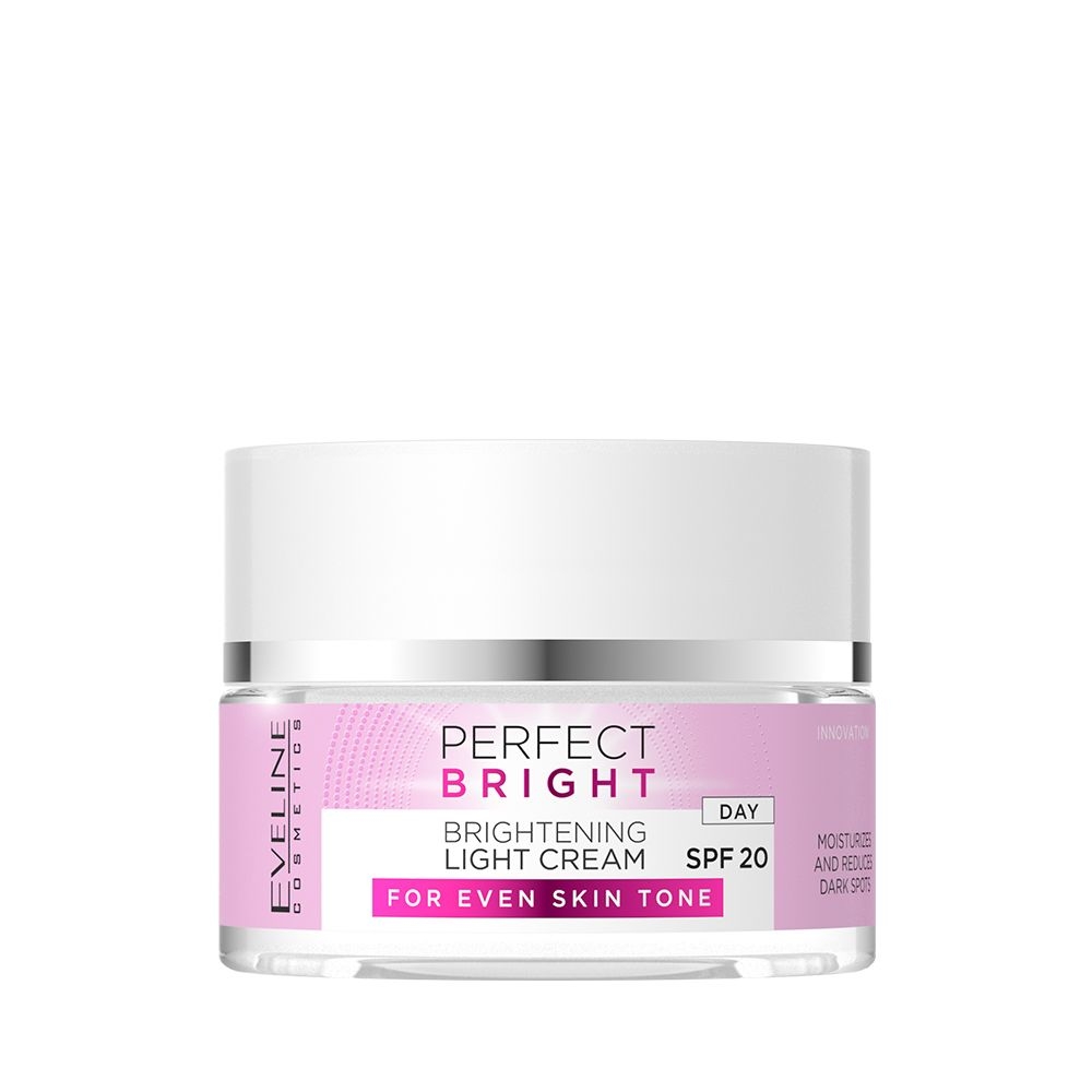 Eveline Perfect Bright Lekki Krem Rozświetlający na Dzień SPF20 50ml