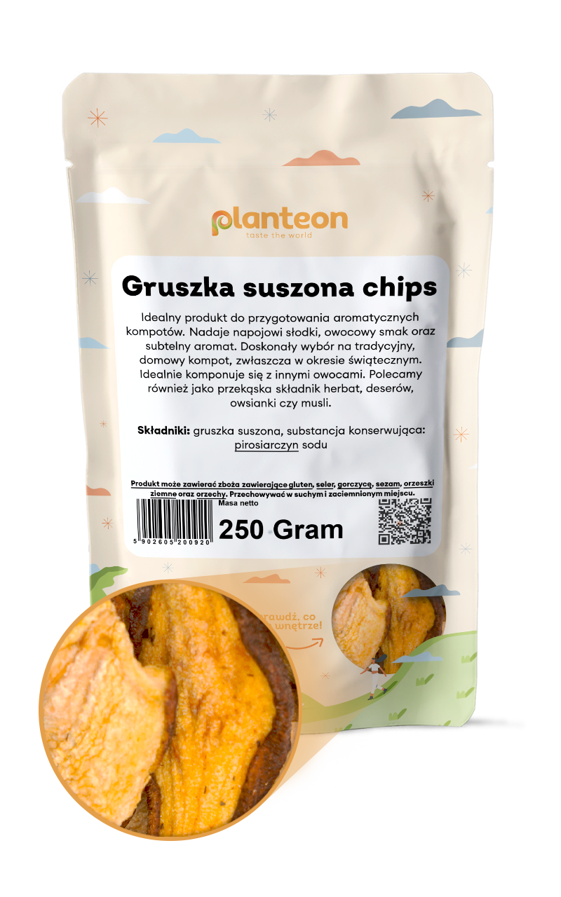 Gruszka suszona chips 1kg