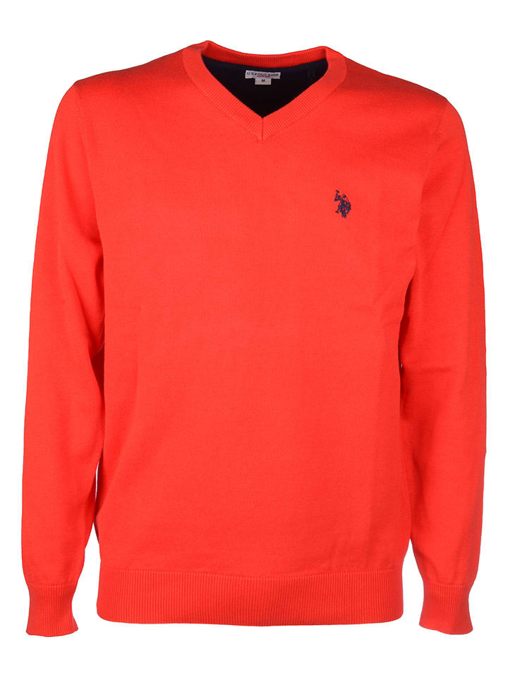 U.S. Polo Assn. Sweter w kolorze czerwonym