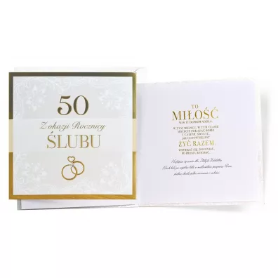 Karnet Primus Rocznica ślubu 50