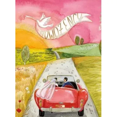 Karnet A5 Ślub Zachód słońca