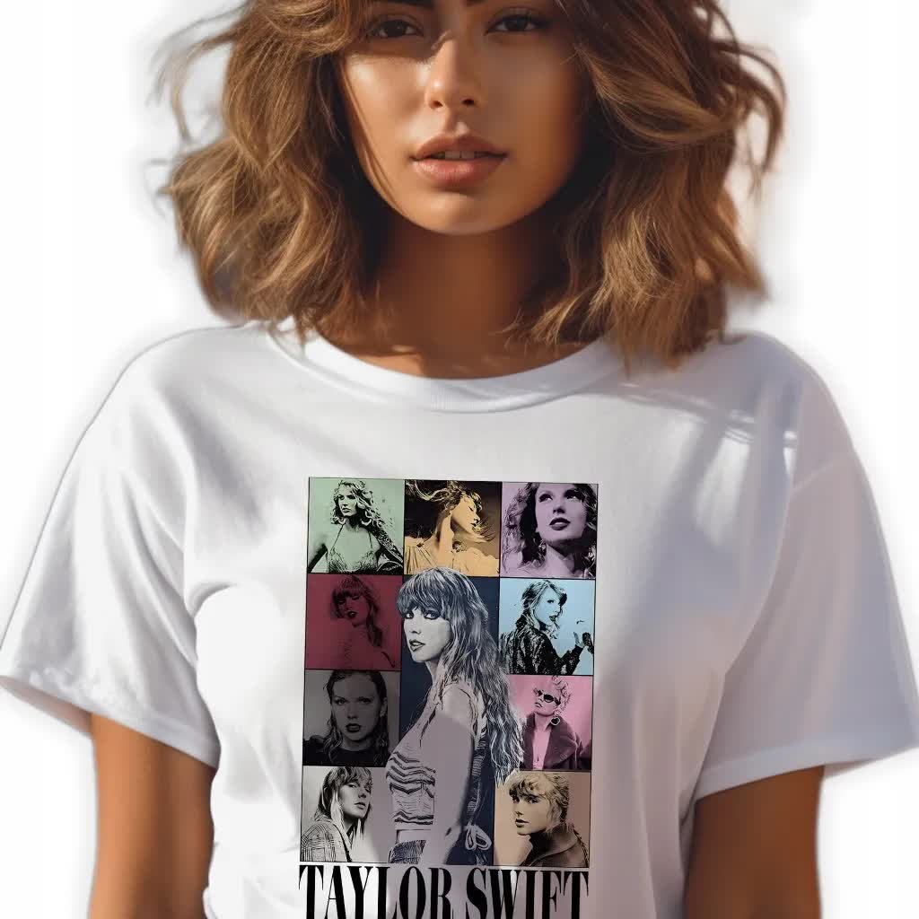 Koszulka Biała T-Shirt TAYLOR SWIFT Wzory Dla Fana Taylor Swift Rozmiar L