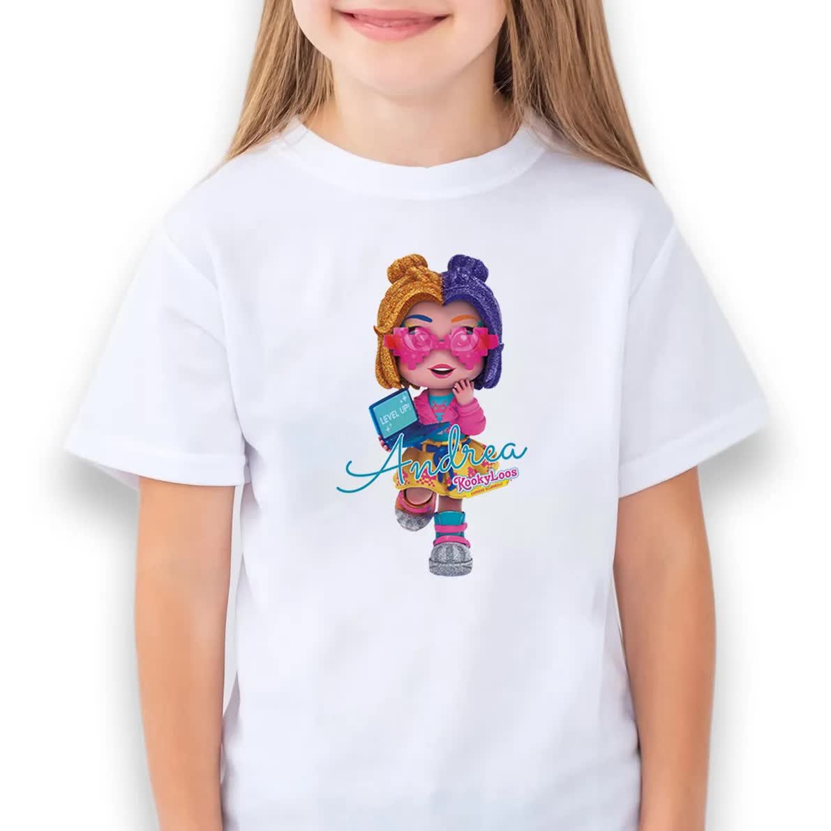 KOSZULKA BIAŁA DZIECIĘCA Na Prezent KOOKYLOOS ANDREA Wzory - 134