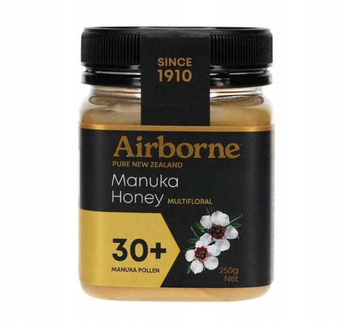Miód Nektarowy Manuka 250g z Nowej Zelandii MGO 30+ certyfikat/atest