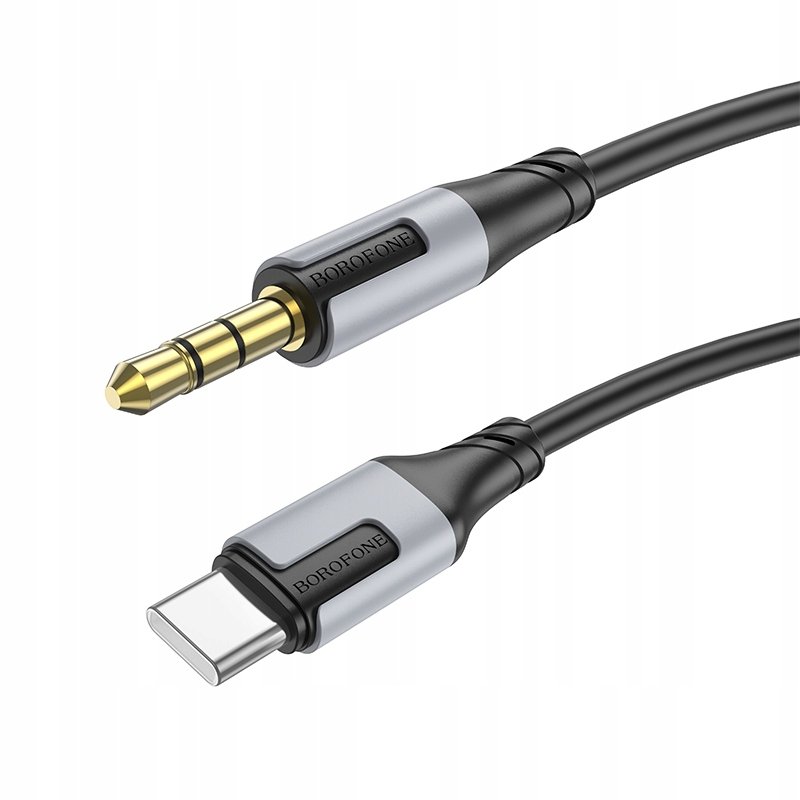 Borofone Kabel BL19 Creator - jack 3,5mm na Typ C - 1 metr czarny