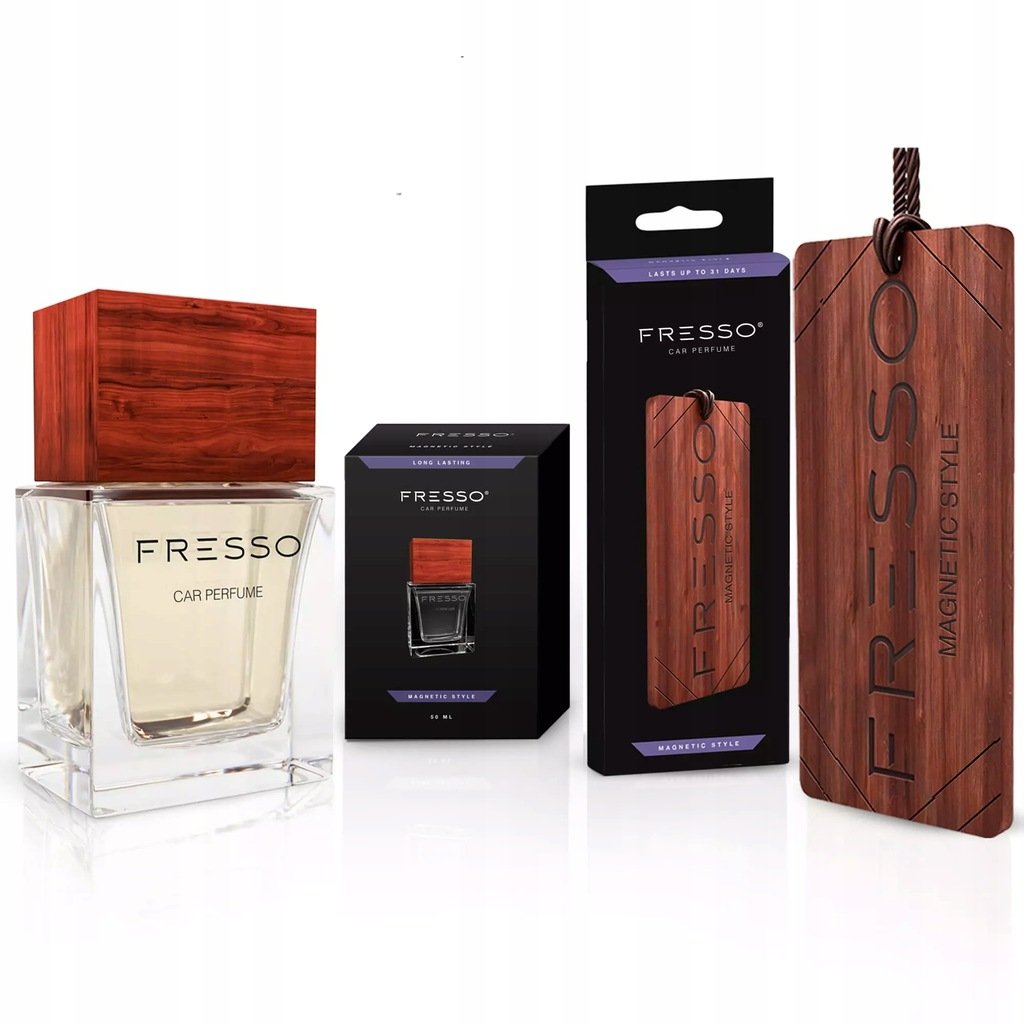 Fresso MAGNETIC STYLE perfumy do auta ZAWIESZKA ZESTAW prezent