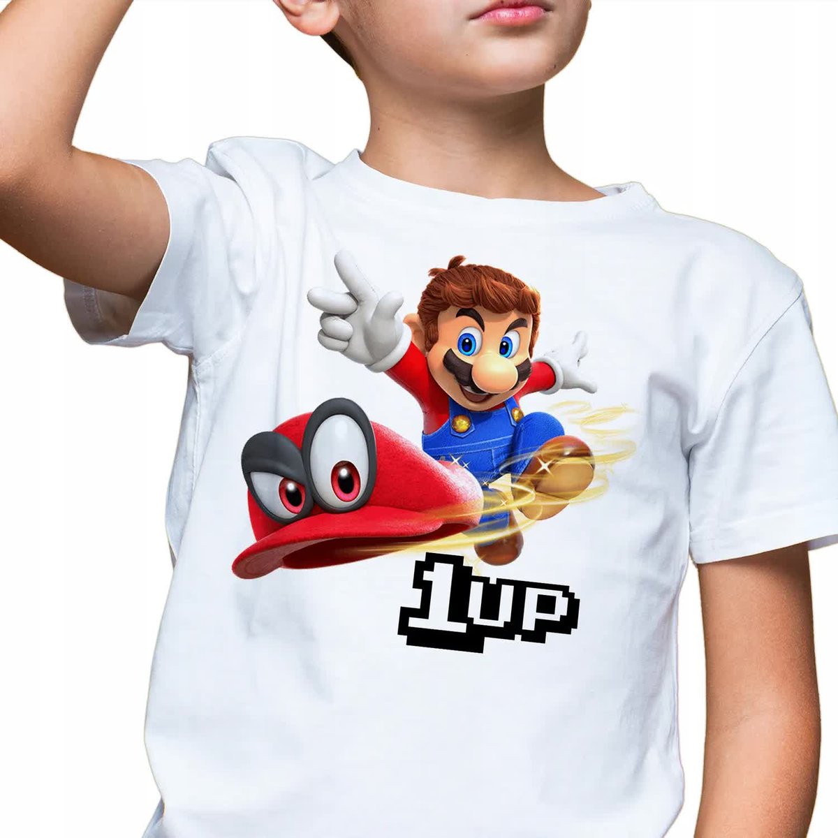 KOSZULKA Dziecięca SUPER MARIO Dużo Wzorów 134 cm