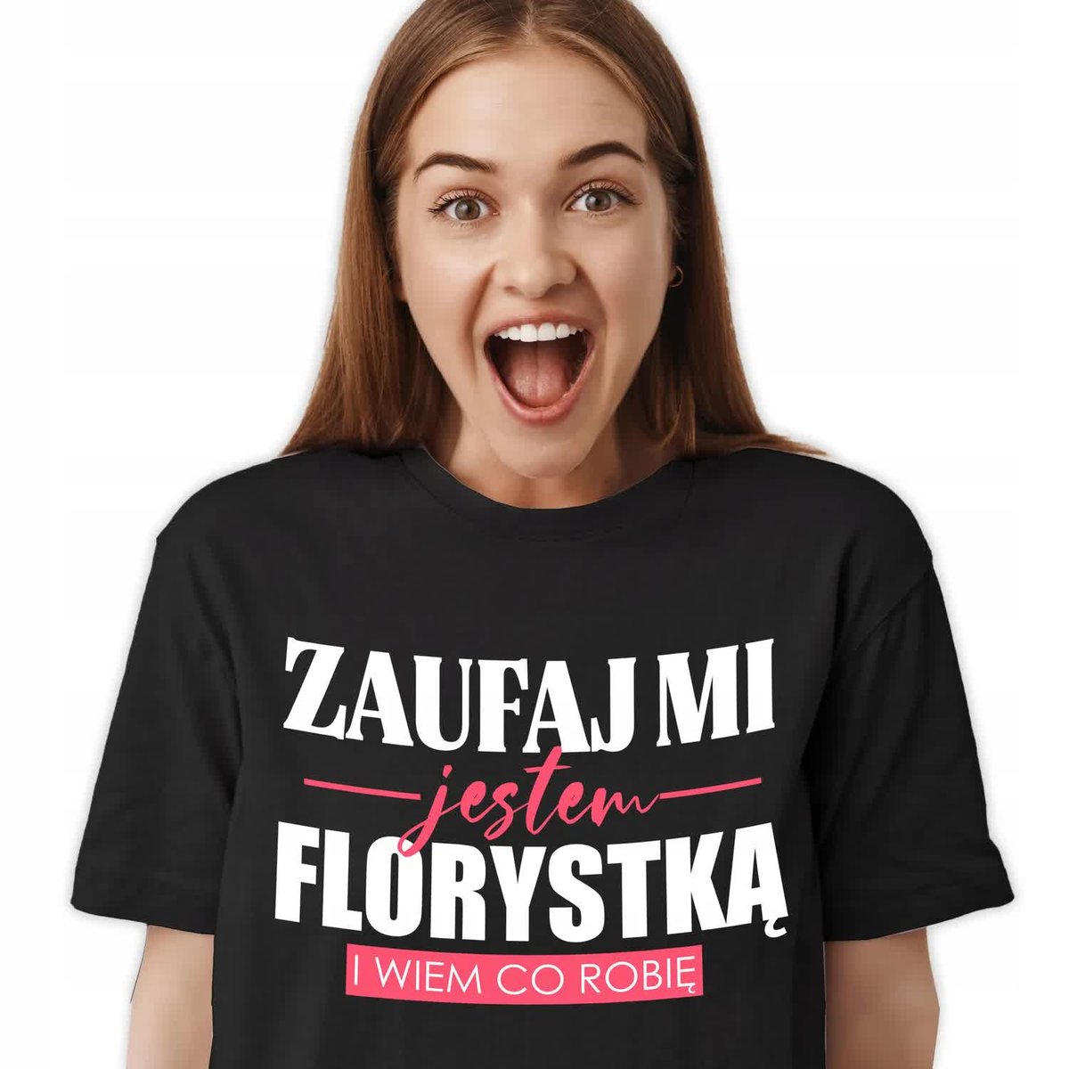 KOSZULKA T-SHIRT BLACK PREZENT DLA FLORYSTKI - XXL