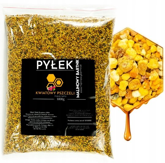 Pyłek Pszczeli Kwiatowy 1kg, 1000g, Świeże zbiory 2024, Polska pasieka