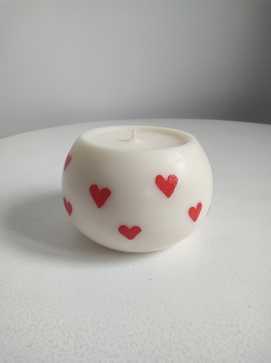 Świeca sojowa serduszka