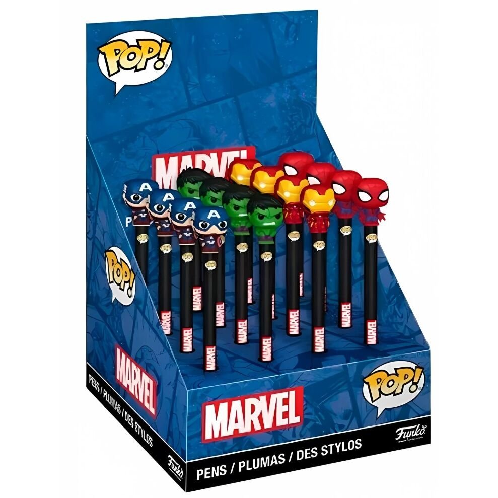 Funko POP Pen Marvel Captain Hulk Iron Man Spider-Man Długopis Mix Losowy
