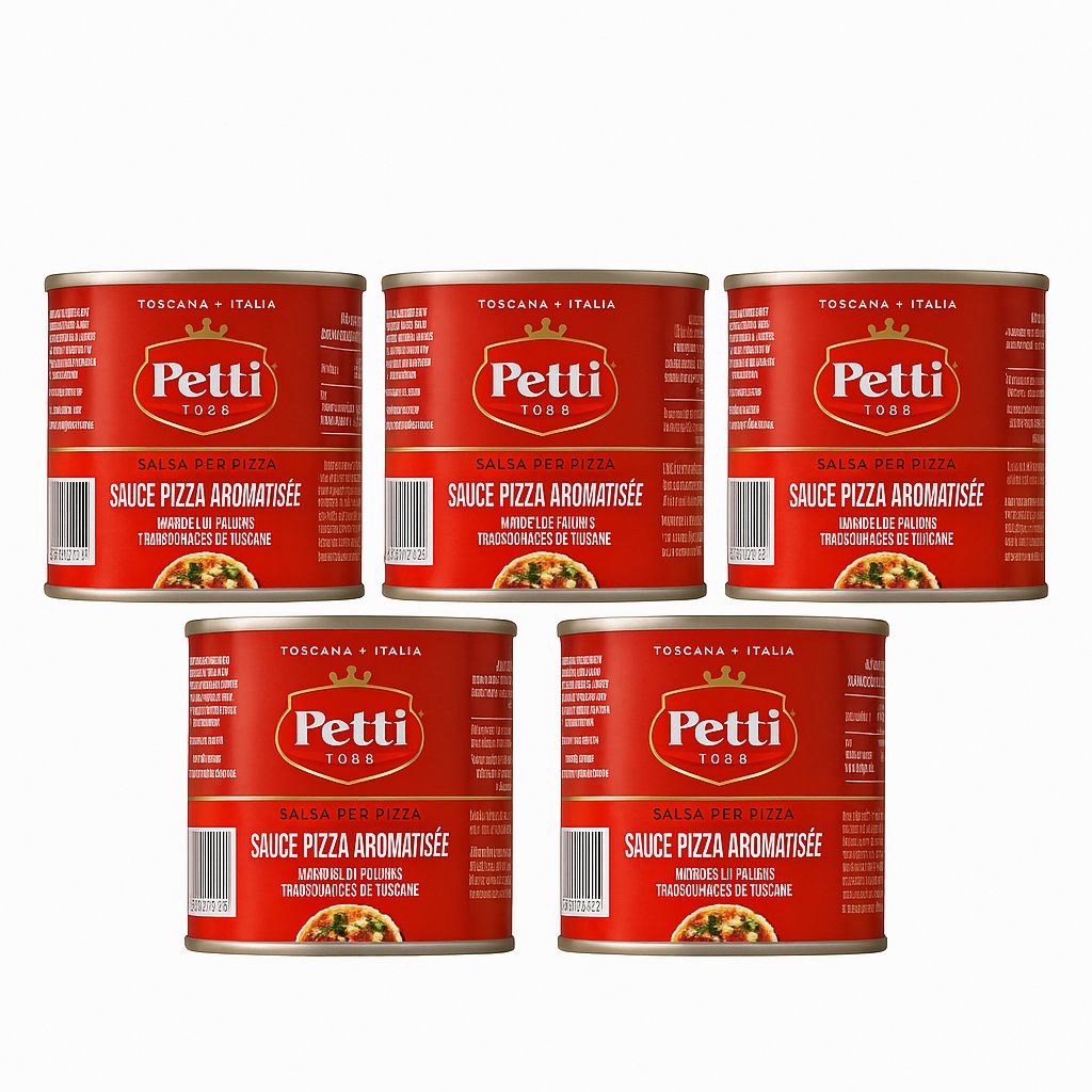 Sos do pizzy zestaw 5x200 g - Petti