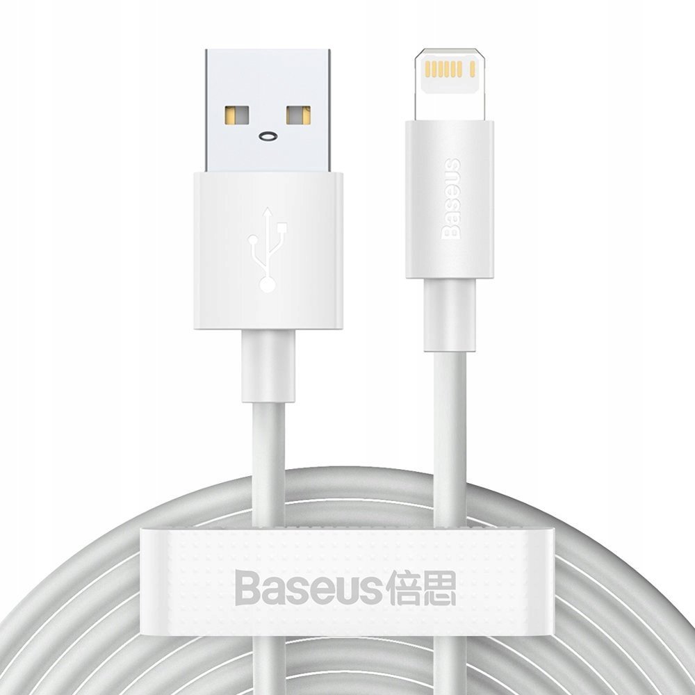 2x kabel USB Iphone Lightning szybkie ładowanie Power Delivery 1.5 m biały