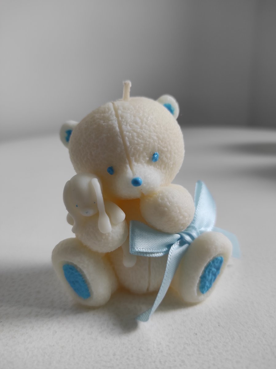 Świeca sojowa miś niebieski Sweet Love