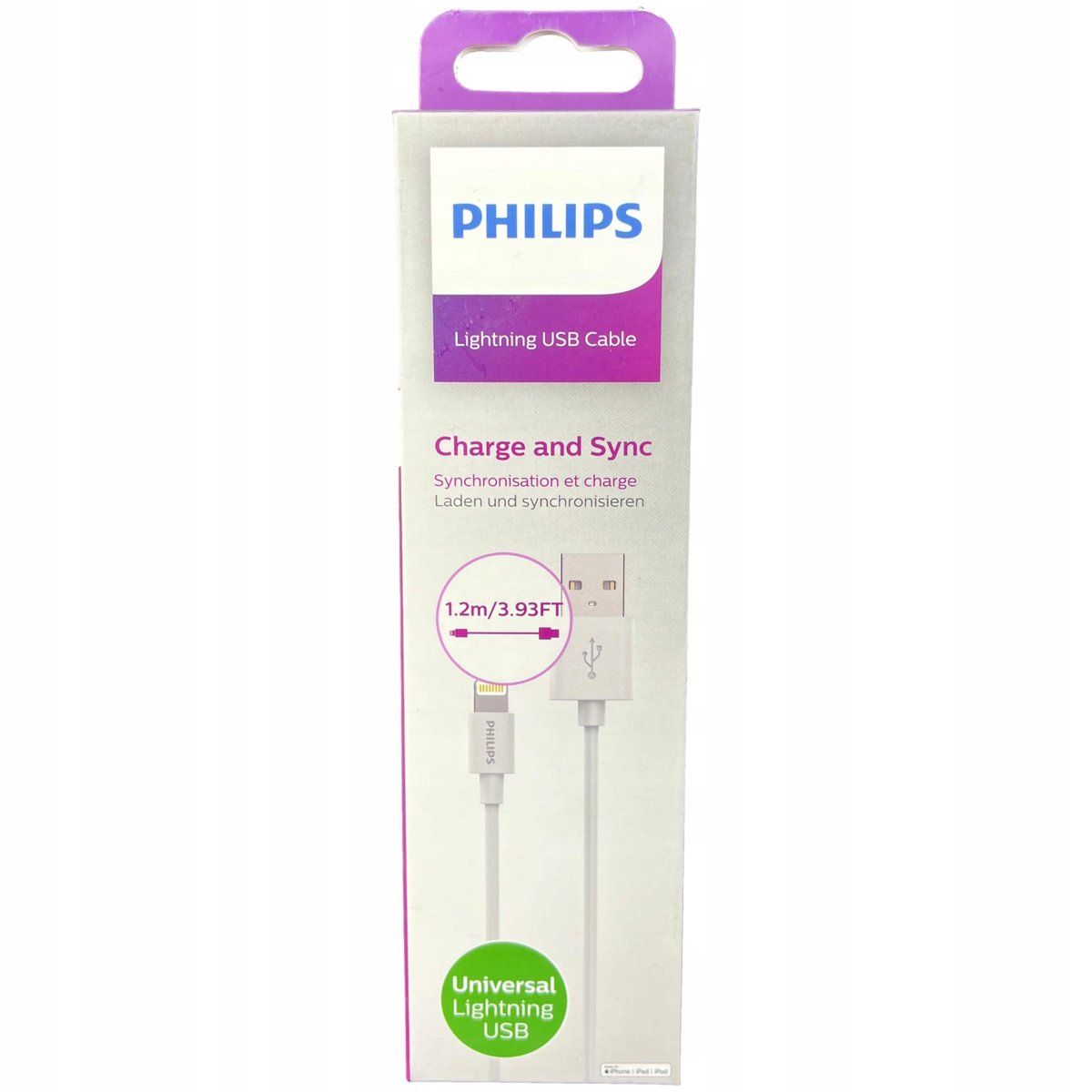 Philips kabel do ładowania Lightning - 1,2m