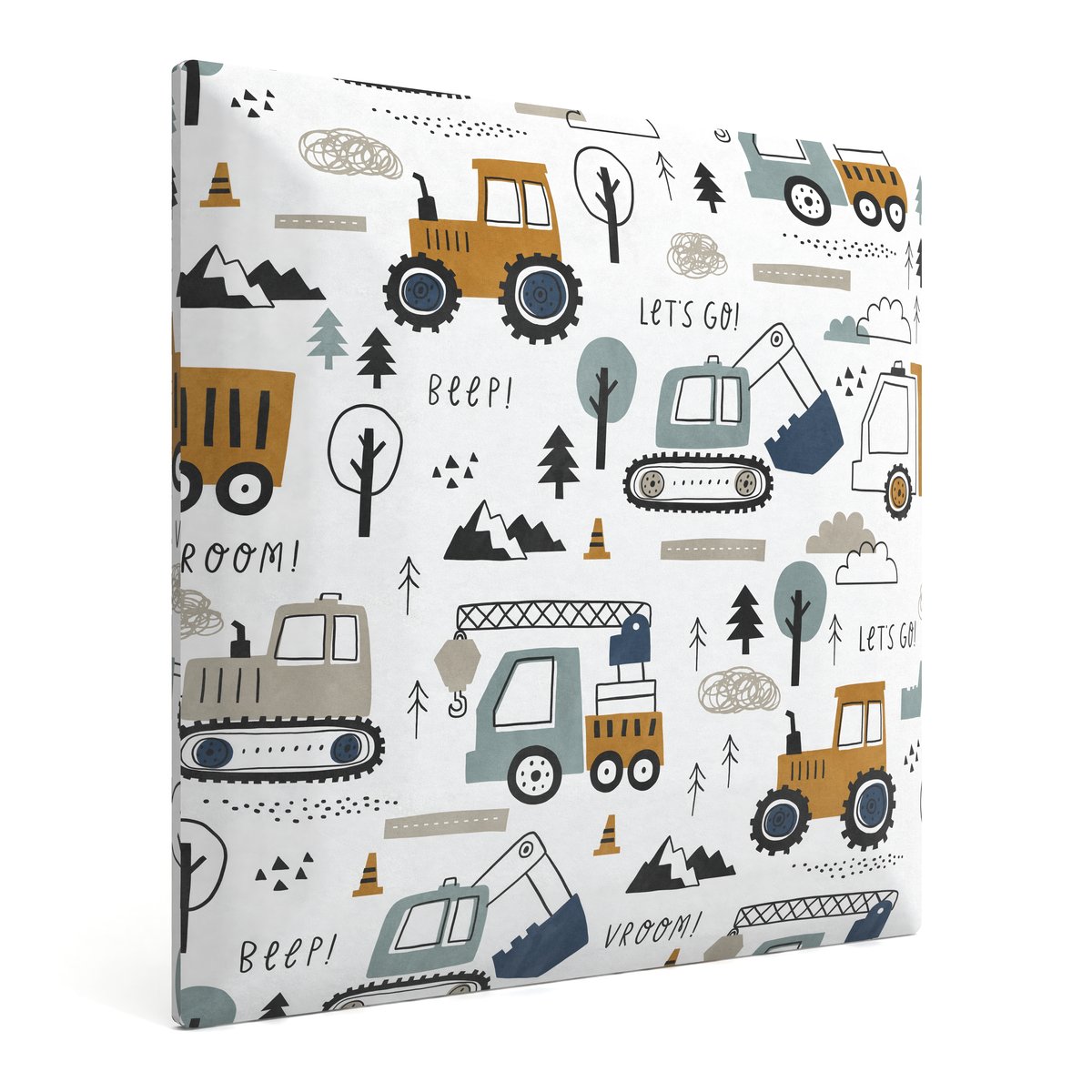 PANELE TAPICEROWANE Z NADRUKIEM DLA DZIECI NA ŚCIANĘ 30cm x 30cm