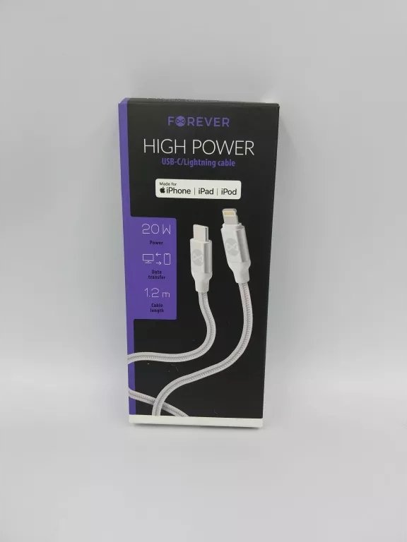 KABEL USB-C DO IPHONE FOREVER 20W 1,2M