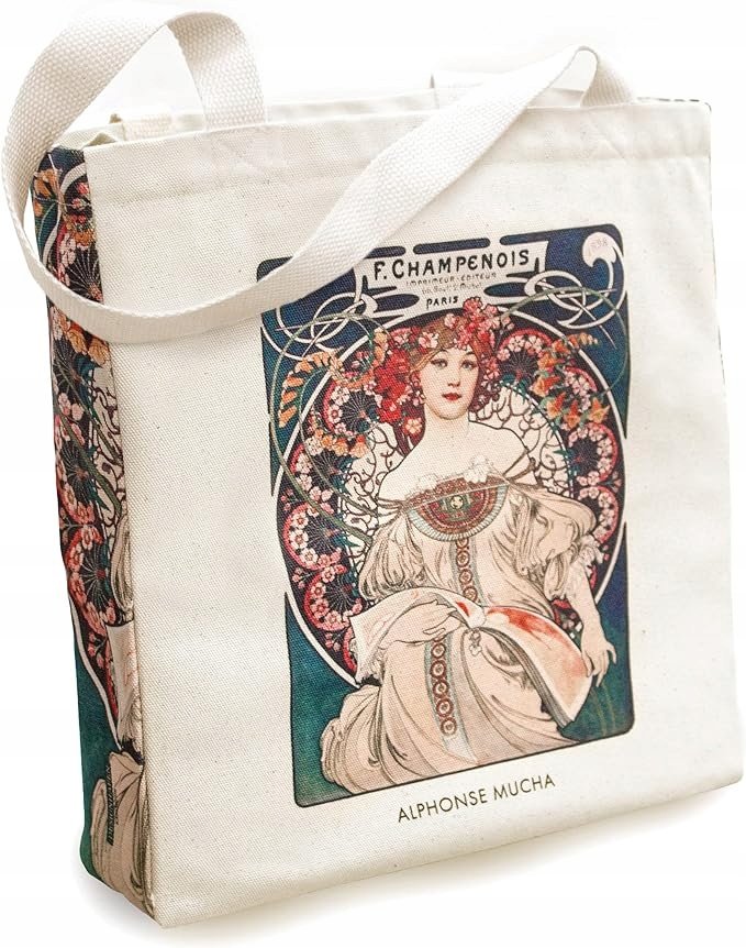 Torba Tote Bag Torebka Dla Kobiet Mężczyzn Bawełna Zamek Kieszeń Van Gogh
