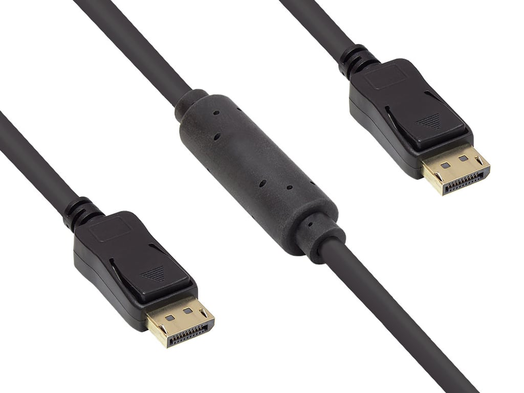 Alcasa 4810-150G kabel DisplayPort 15 m Czarny 4810-150G 4810-150G
