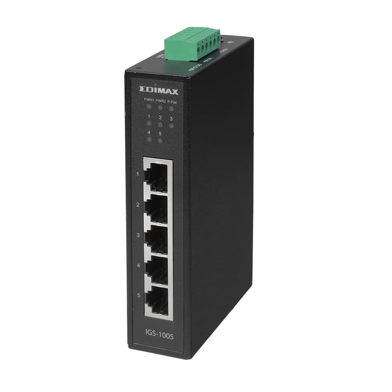 Edimax IGS-1005 łącza sieciowe Nie zarządzany L2 Gigabit Ethernet (10/100/1000) Czarny IGS-1005 IGS-1005