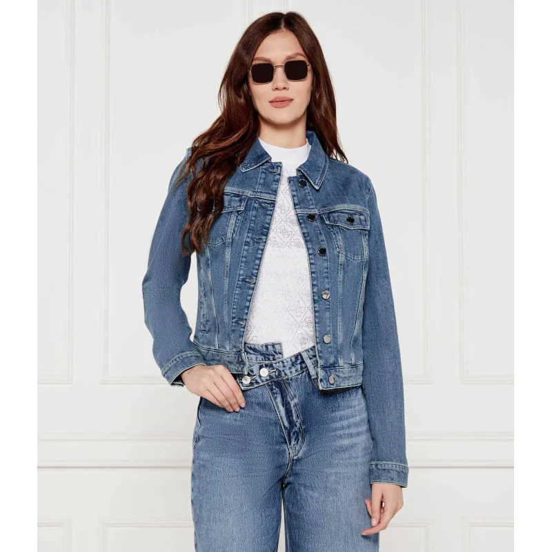 GUESS Kurtka jeansowa SEXY TRUCKER Regular Fit
