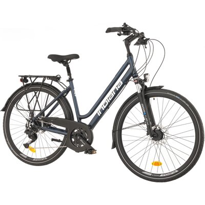 Rower trekkingowy INDIANA X-Road 5.0 D21 28 cali damski Granatowo-srebrny