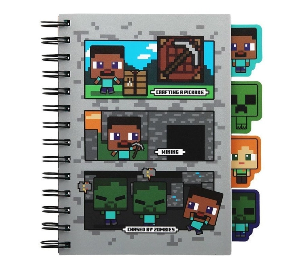 Paladone z przekładkami Minecraft Notebook With Dividers