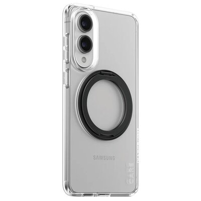 Etui PANZERGLASS Care Feature Black Kickstand do Samsung Galaxy S25 Edge Przezroczysty