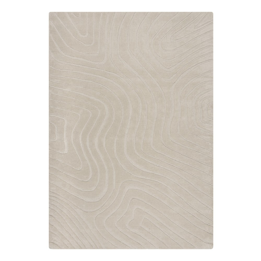 Kremowy wełniany dywan tkany ręcznie 200x290 cm Mesmerise Natural – Flair Rugs
