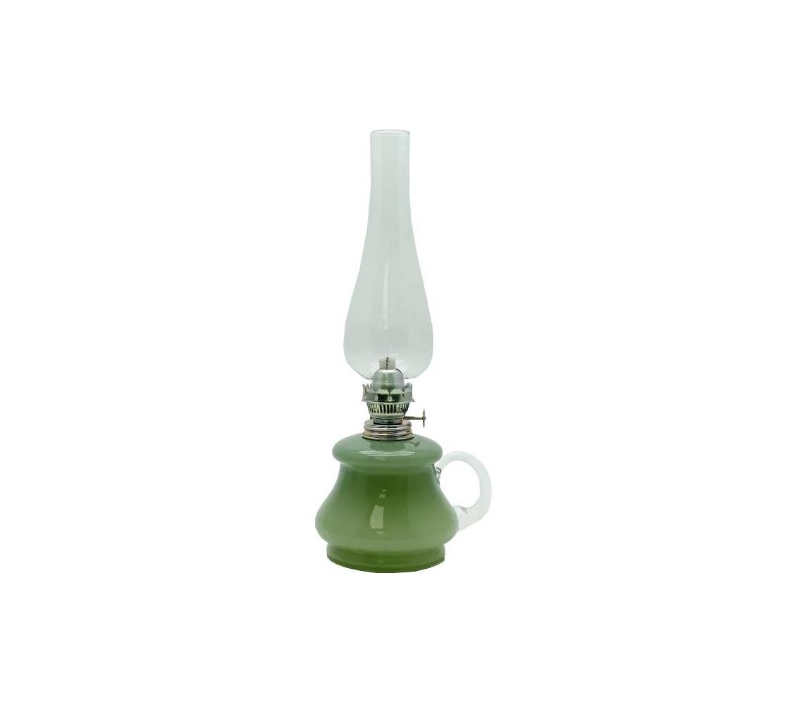 TEREZA Lampa naftowa 34 cm leśna zieleń